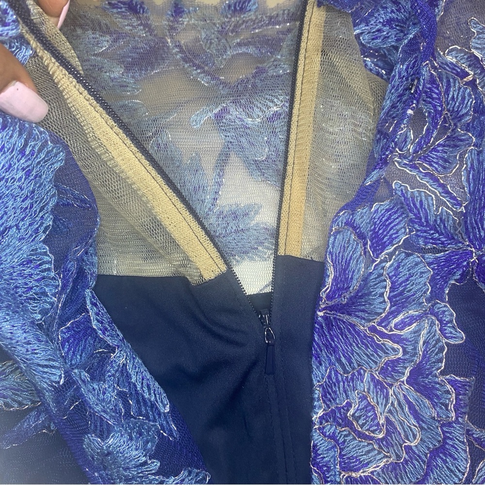 EUC TADASHI SHOJI YASMIN GOWN - SIZE 10 - Picture 13 of 15
